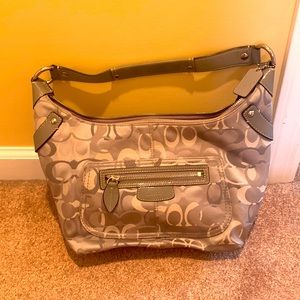 Coach Grey hobo authentic